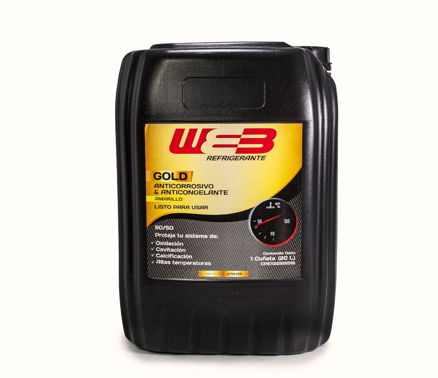 WRF-4033 Refrigerante WEB Gold Amarillo PailaBidon 20 Ltrs 127.37$ WRF-4033 Refrigerante WEB Gold Amarillo Paila Bidon 20 Ltrs - Imagen 1